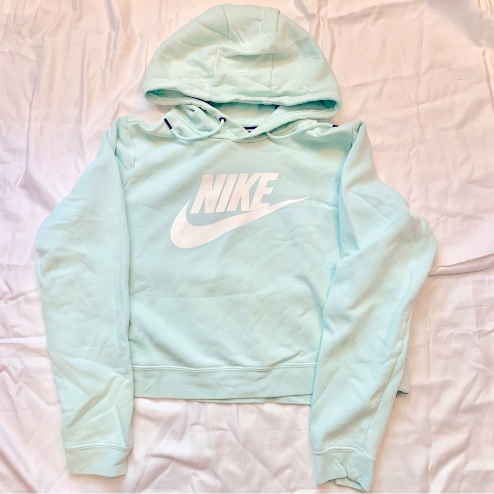 Like New Nike Hoodie Sweatshirt Fleece, XL, Mint Emerald Light Green (#103)